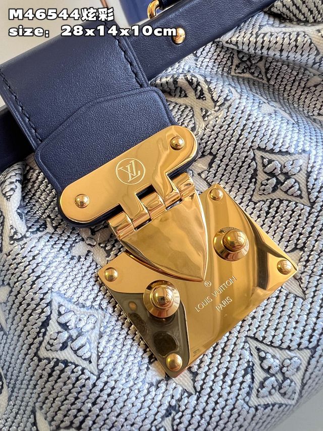 Louis vuitton original monogram clutch M46544 blue