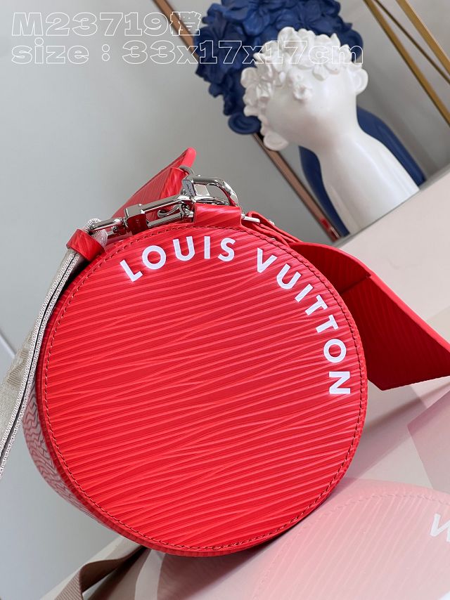 Louis vuitton original epi leather soft polochon MM M23719 red