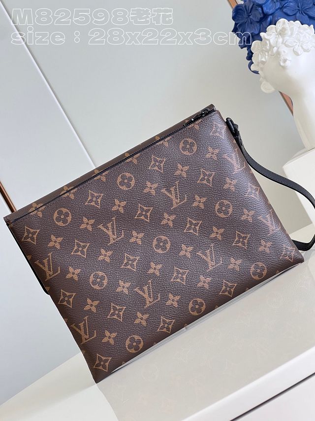 Louis vuitton original monogram canvas s-lock pochette M82598