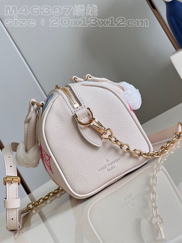 Louis vuitton original calfskin speedy 20 M46397 white