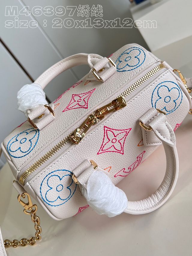 Louis vuitton original calfskin speedy 20 M46397 white