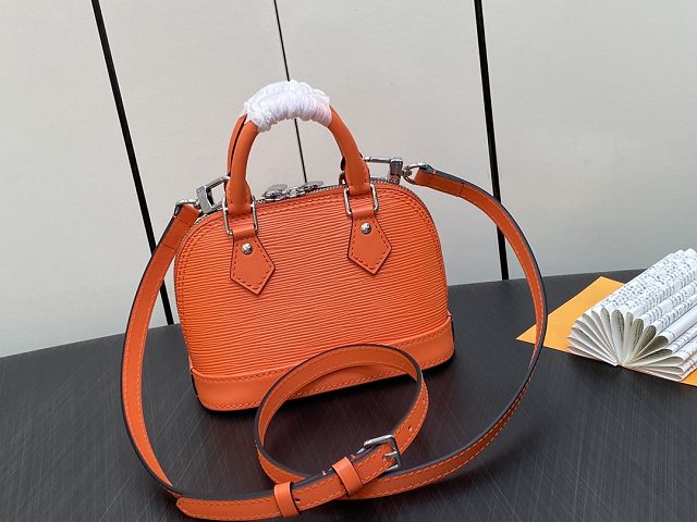 Louis vuitton original epi leather nano alma M82404 orange