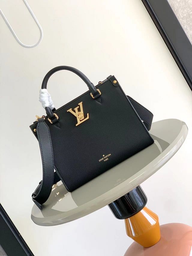 Louis vuitton original calfskin lock&go handbag M22311 black