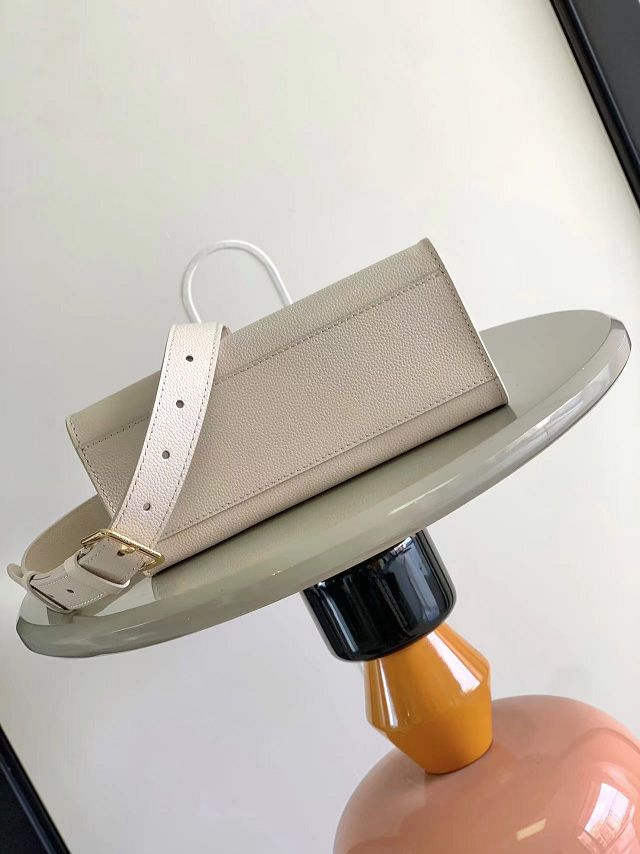 Louis vuitton original calfskin lock&go handbag M23637 beige
