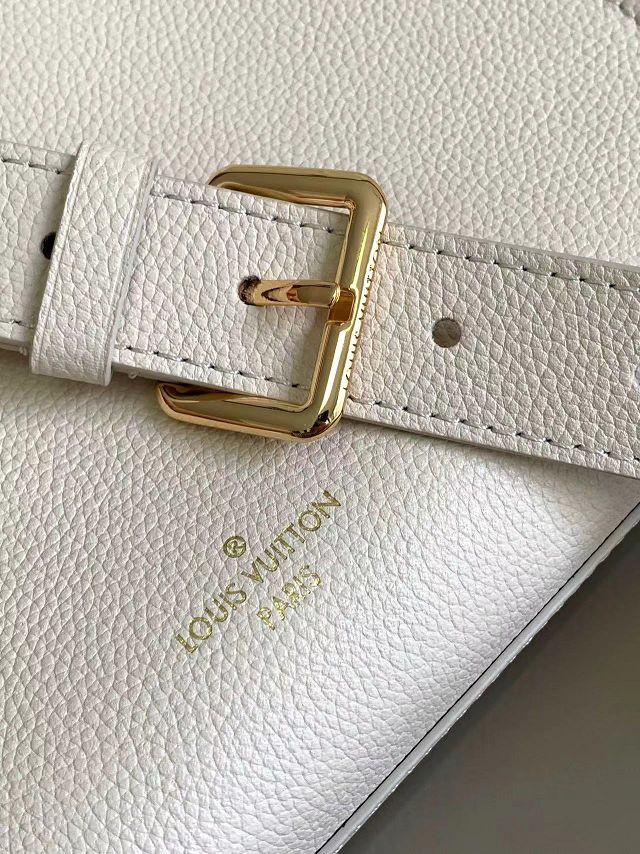 Louis vuitton original calfskin lock&go handbag M23637 beige