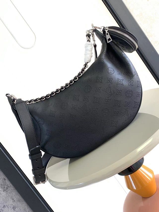 Louis vuitton original mahina leather baia MM M22822 black