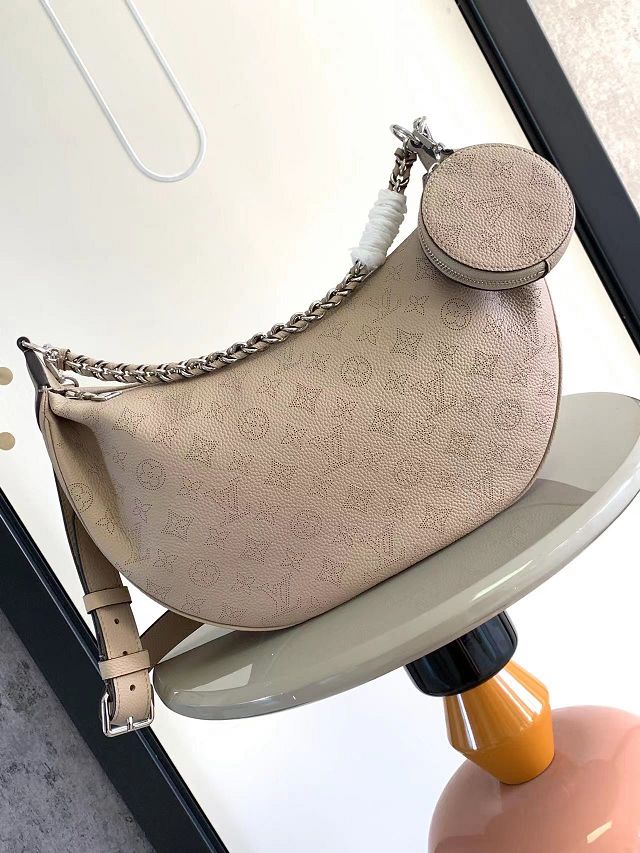 Louis vuitton original mahina leather baia MM M22823 grey