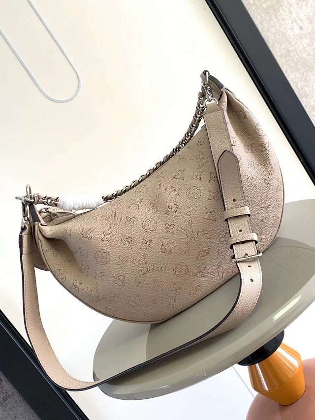 Louis vuitton original mahina leather baia MM M22823 grey