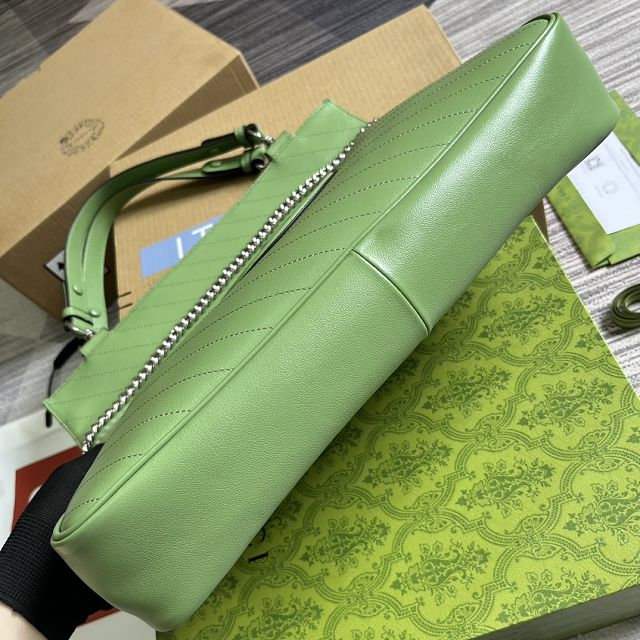 2023 GG original calfskin blondie medium tote bag 751516 green