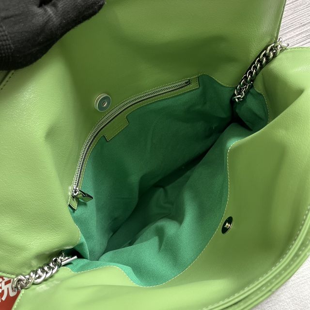 2023 GG original calfskin blondie medium tote bag 751516 green