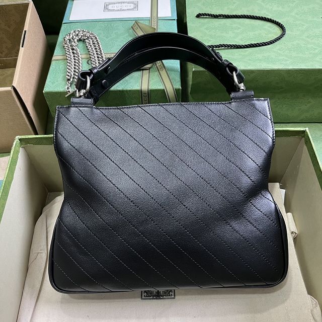 2023 GG original calfskin blondie small tote bag 751518 black