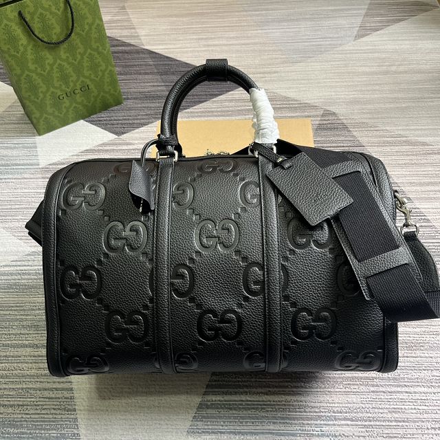 GG original calfskin small duffle bag 725282 black	