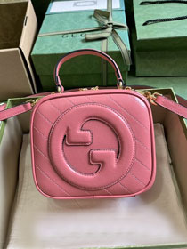2023 GG original calfskin blondie mini shoulder bag 744434 pink