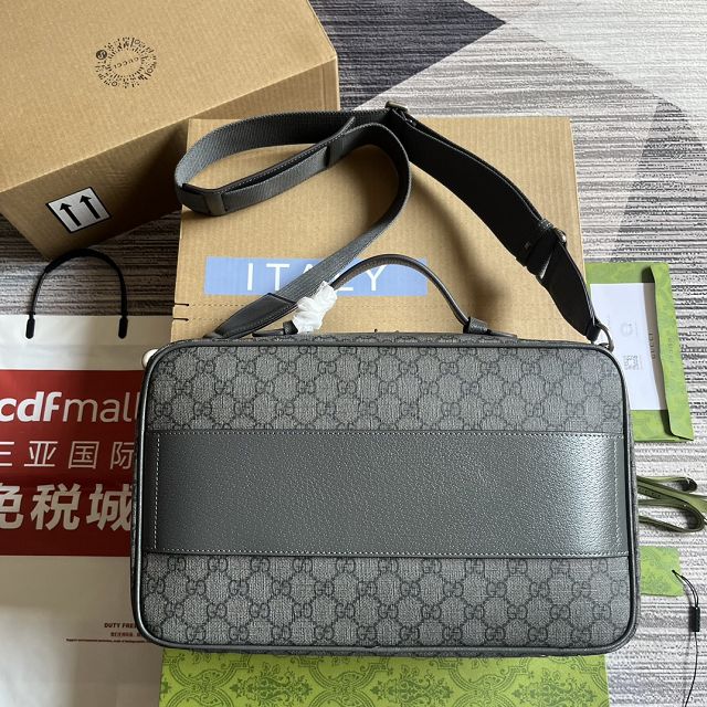 GG original canvas savoy shoe case 752587 grey