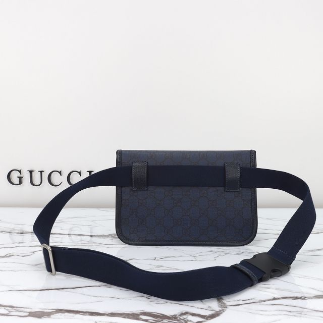 GG original canvas belt bag 752597 dark blue