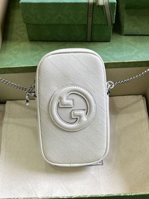 GG original calfskin blondie mini shoulder bag 760315 white