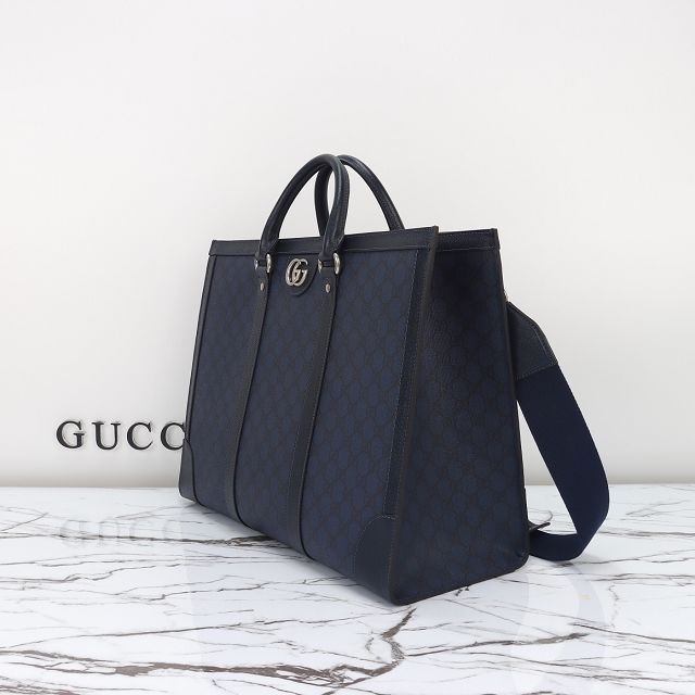 GG original canvas ophidia large tote bag 724665 dark blue