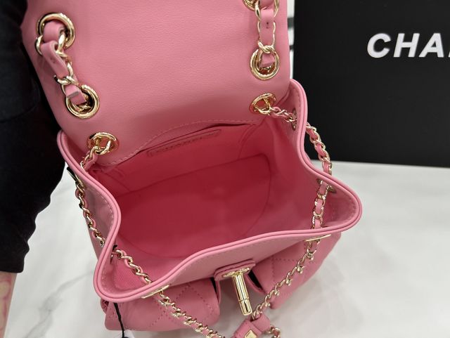CC original calfskin small backpack AS3787 pink