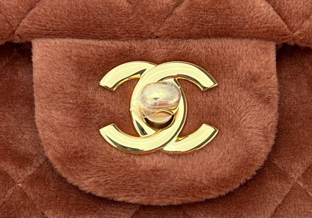 CC original velvet mini flap bag A69900 brown