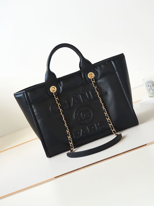 CC original lambskin small shopping bag AS3257 black