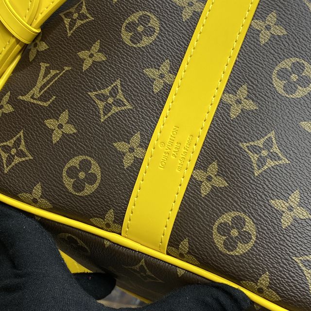 Louis vuitton original monogram canvas keepall 50 M46771 yellow