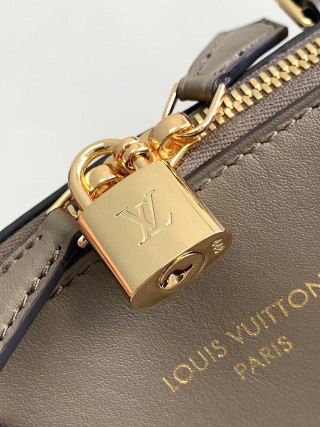 2024 Louis vuitton original calfskin lock it MM bag M22927 grey