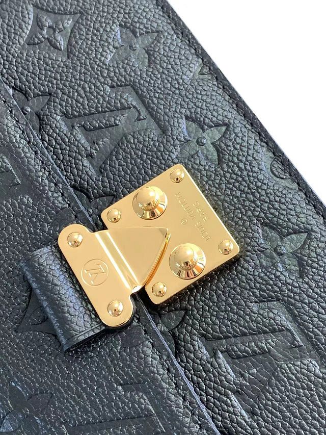 2024 Louis vuitton original calfskin wallet on chain metis M82637 black
