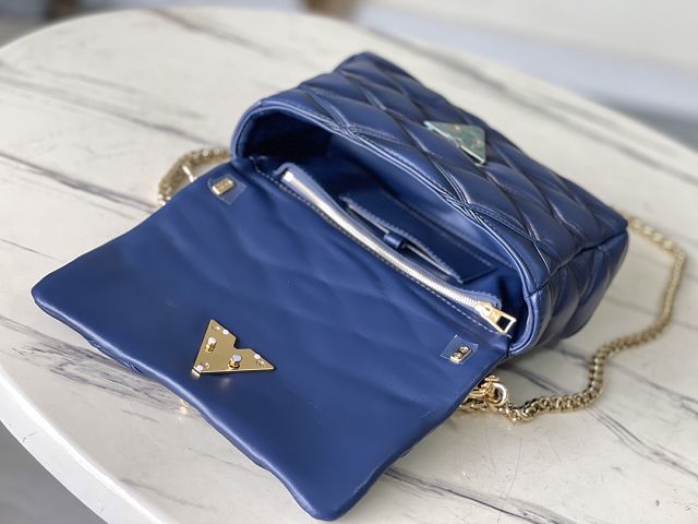 2024 Louis vuitton original lambskin GO-14 medium handbag M23682 blue