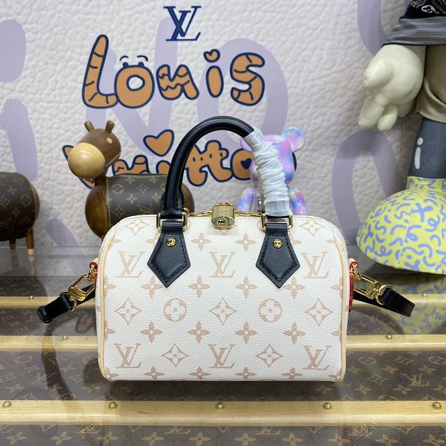 2024 Louis vuitton original monogram canvas speedy 20 M46906 white