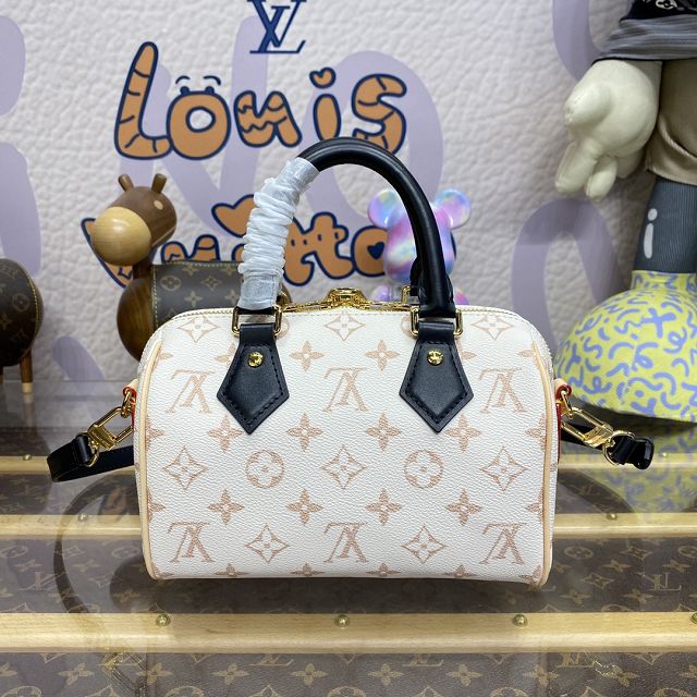 2024 Louis vuitton original monogram canvas speedy 20 M46906 white