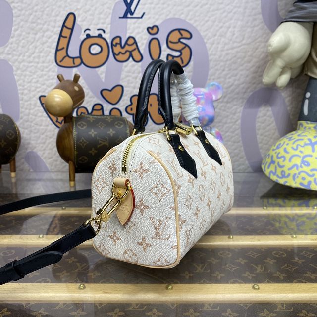 2024 Louis vuitton original monogram canvas speedy 20 M46906 white