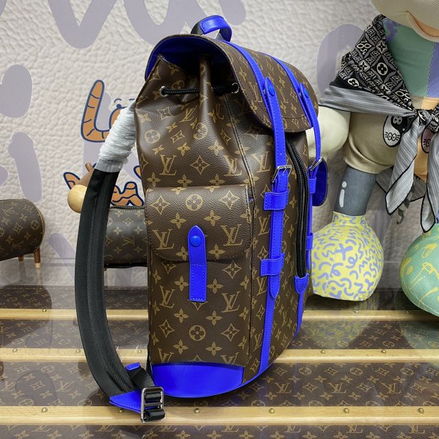 Louis vuitton original monogram canvas christopher backpack pm M46247 blue