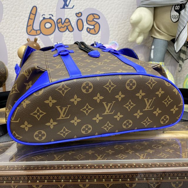 Louis vuitton original monogram canvas christopher backpack pm M46247 blue