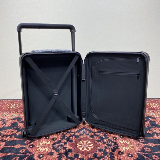 Louis vuitton original calfskin horizon 55 rolling luggage M10240 black