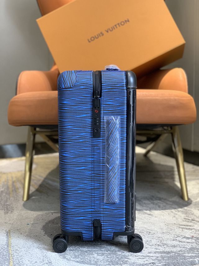 Louis vuitton original monogram canvas horizon 55 rolling luggage M23172 blue