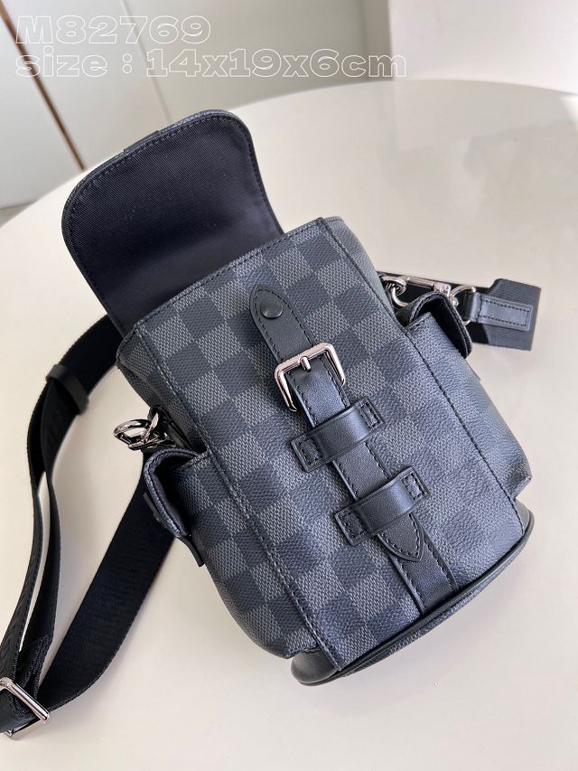 Louis vuitton original damier graphite nano christopher backpack N82761