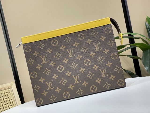 Louis vuitton original monogram canvas voyage pochette M82858 yellow