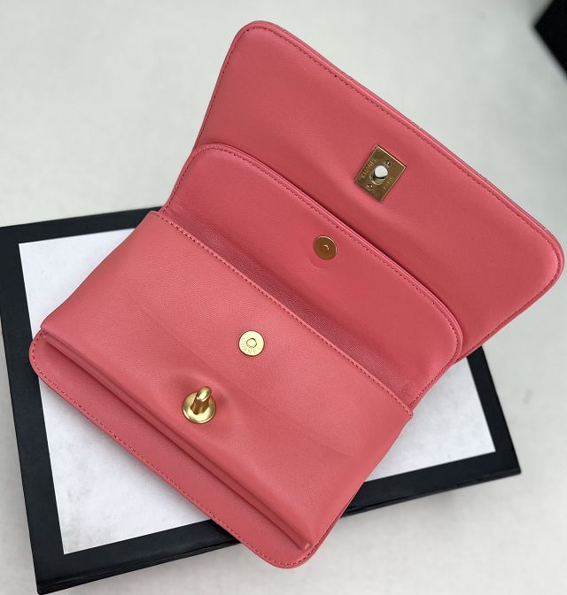 2024 CC original grained calfskin mini flap bag AS4284 pink