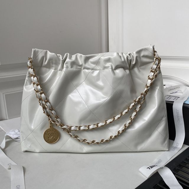 2024 CC original calfskin 22 handbag AS4486 white