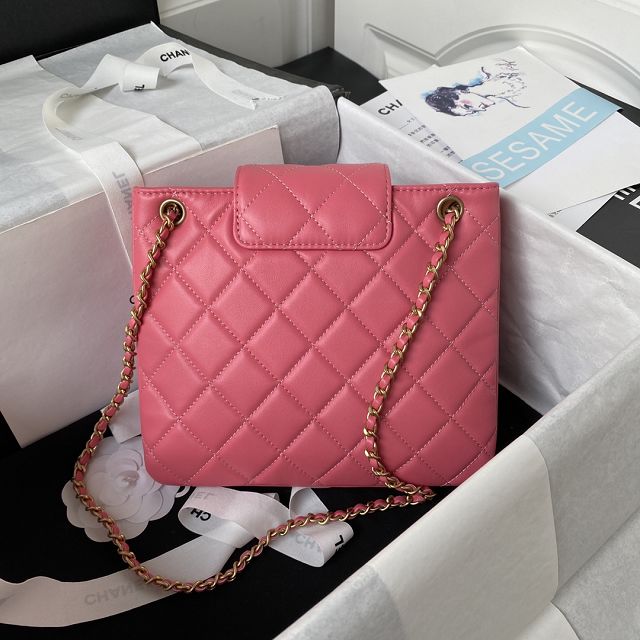 2024 CC original lambskin small tote bag AS4596 pink