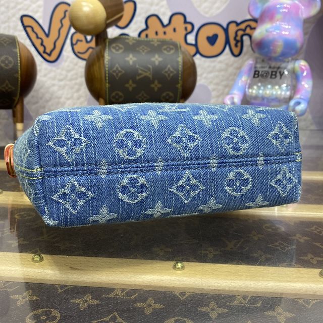 2024 Louis vuitton original denim hills pochette M82949 blue