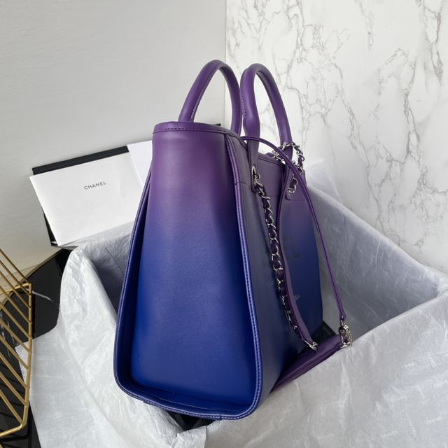 2024 CC original calfskin shopping bag AS3351 purple