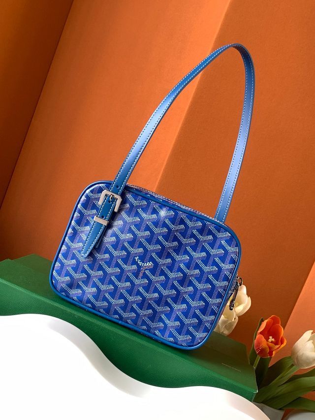 Goyard original canvas small shoulder bag GY0101 blue