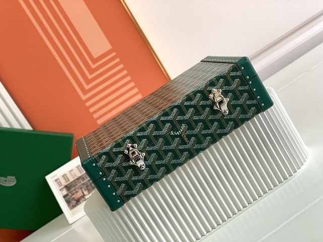 Goyard original canvas jewelry case GY0102 green