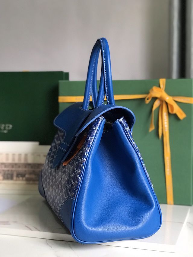 Goyard original canvas saigon tote bag GY0106 blue