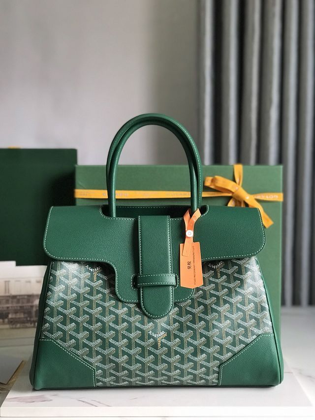 Goyard original canvas saigon tote bag GY0106 green