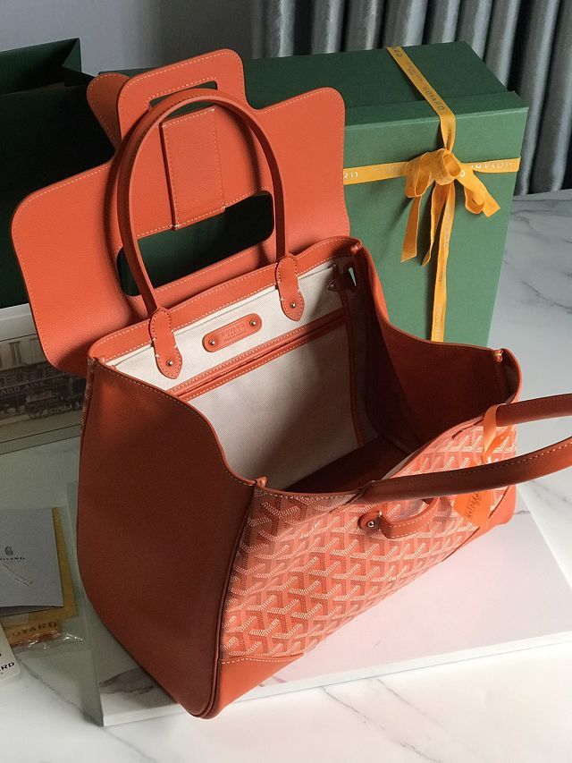 Goyard original canvas saigon tote bag GY0106 orange