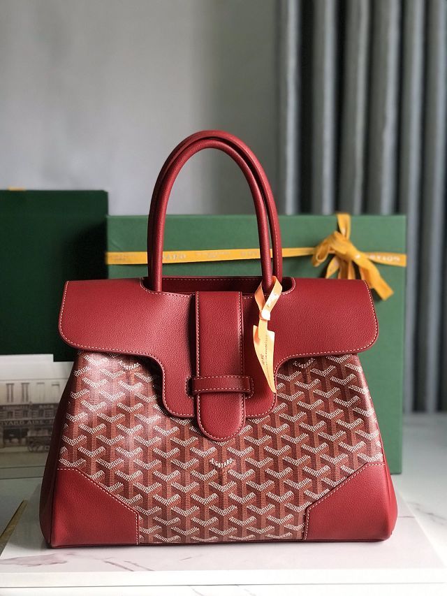 Goyard original canvas saigon tote bag GY0106 red