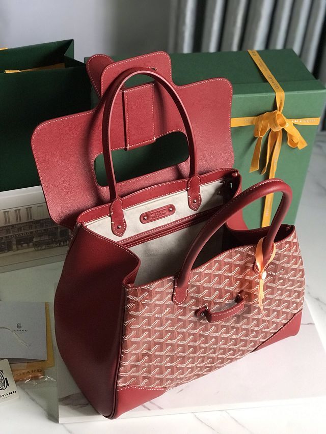 Goyard original canvas saigon tote bag GY0106 red