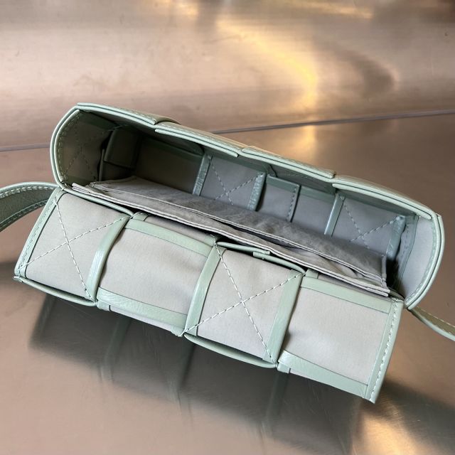 BV original calfskin cassette belt bag 651053 new sauge